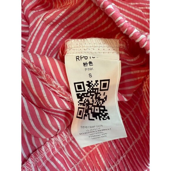 yousify 2 peace striped long sleeve tie front  lake blue or pink - Picture 5 of 5